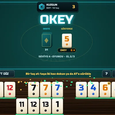Spiel Okey (TĂŒrkisches RommĂ©)